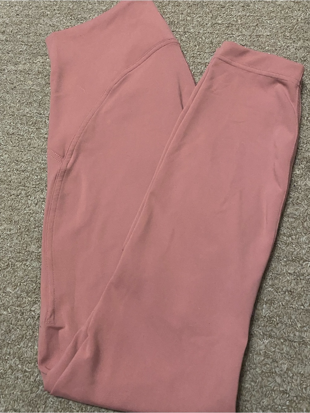 lululemon athletica High-Waist Leggings in Dusty Rose Pink (Never worn)